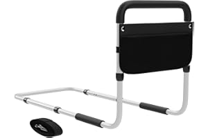 ToyaTec Griglia per letto per anziani e disabili rialzo per letto, manico di sicurezza con ringhiera regolabile in altezza e design rimovibile, facile da installare