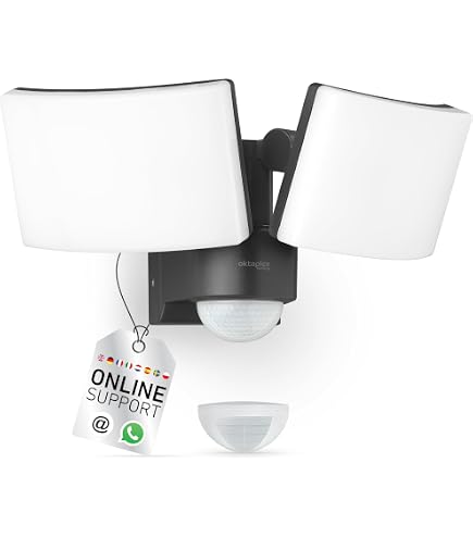 Projecteur Sécurité SOLLA à Piles - Détecteur Mouvement, 3 Niveaux Luminosité, IP65