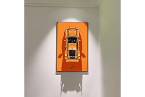 iLuane Display Wallboard für LEGO Technic 42056 Porsche 911 GT3 RS, Erwachsene Sammlerstücke Display Wallboard für Modellauto Sportwagen, Ideal für Lego Liebhaber (nur Display Wallboard)