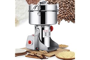 LEJIEYIN Grinder Mill elettrico 1500g ad alta velocità Spice Herb Mill Commercial Powder Machine Mulino per Cereali per cereali secchi Grano Herb Spezie Coffee Farina CE approvato