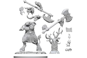 WizKids D&D Frameworks: Minotaur Miniature - Unpainted Unassembled Customizable Miniature. Dungeons & Dragons