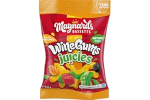 Maynards Bassetts Wine Gums Jus de vin débordant de saveurs de fruits, 130 g