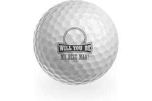 DV DESIGN 3 x Golf Balls - Will You Be My Best Man? Groomsman Reveal Golfing Golfer Fan Sport Wedding Marriage Groomsmen Friend Men Gift #GB0036