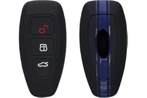 kwmobile Silicone Key Fob Cover Compatible with Ford 3 Button Car Key Keyless Go