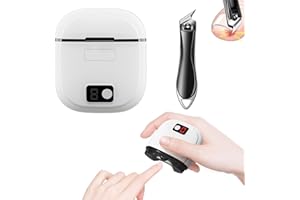 XINFAWE Cortaúñas eléctrico, juego de cortaúñas mejorado 2025 que incluye cortaúñas automático 2 en 1, cortaúñas inclinado para uñas gruesas, ideal para todas tus necesidades de cuidado de uñas