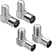 TV Coax Antenne Vrouwelijk naar Vrouwelijk Adapter, Ancable 4 Pack RF Coax Antenne PAL F naar F Geslachtswisselaar Joiner Converter TV Coax Antenne Vrouwelijk naar Vrouwelijk Adapter, Ancable 4 Pack RF Coax Antenne PAL F naar F Geslachtswisselaar Joiner Converter