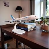 Airbus A380 Metal Maket U&ccedil;ak, Beyaz, Tek Ebat