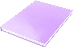 Kangaro K-5355 - Blocco da disegno, formato A5, con copertina rigida, 80 fogli da 100 g, carta priva di acidi, colore: Viola