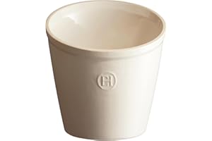 Emile Henry - Porta-Utensili cilindrico, Ceramica, Argilla, 14 x 14 x 16 cm