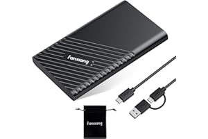 fanxiang 500 Go SSD Externe Portable, Jusqu'à 2000 Mo/s en Lecture, USB 3.2 Gen2x2 USB-C PSSD, Disque Dur SSD Portable pour iPhone 15/16, PS5/PS4(Pro), Xbox, OTG, PC, Smart TV - PS2000W