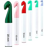 Jasol Crochet Hook 6 Sizes Crochet Hooks Set 7mm-20mm f...