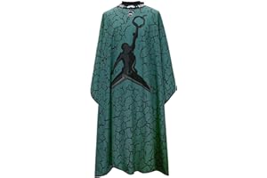 STYLANCE Mantello da barbiere, mantello da taglio per capelli con chiusura a scatto, mantello professionale per salone con chiusura a scatto, per parrucchieri, 127 x 152 cm