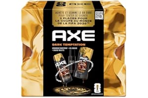 Axe Coffret Homme - Dark Temptation - 1x Déodorant 200ml & 1x Eau de Toilette 100ml & 1x Gel Douche 250ml