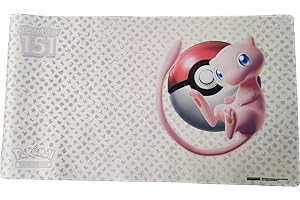 TITAN CARDS Pokemon 151 Mew Pokemon TCG Playmat | From Ultra Premium Collection | Non Slip Game Mat + TitanCards® Toploader