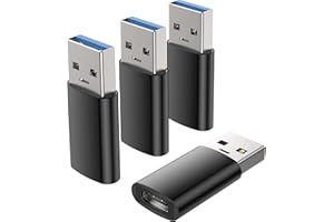Zestiq Adaptador USB C, Adaptador USB C a USB 3.0 (4 Pack), Adaptador USB C Hembra a USB Macho, Adaptador USB a Tipo C per iphone 14/13/12, ipad Pro/Mini/Air, Samsung S21/S22/S23 Plus/Ultra, MacBook