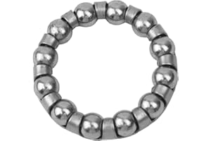 Besttoolifes Cuscinetto a sfera per cyclette in acciaio inox, parte di ricambio per asse centrale, resistente, facile da installare, interno 33,5 mm, esterno 45 mm, altezza 8,9 mm