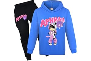 MOEYIQI Girls Hoodie Tracksuit Kids Sports Hoodies and Jogging Pants Clothing Set 1-13 Years