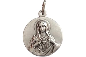 I G J The Sacred Heart of Mary Medal - The Patron Saints Medals
