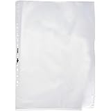 REXEL Buste a perforazione universale, Formato A3, Orinetamento verticale, 44.3 x 0.1 x 30.5 cm, Colore trasparente, 10 pezzi
