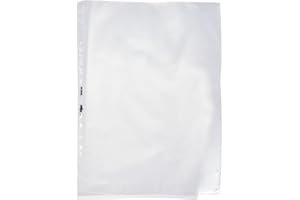 REXEL Buste a perforazione universale, Formato A3, Orinetamento verticale, 44.3 x 0.1 x 30.5 cm, Colore trasparente, 10 pezzi, 22445190