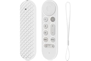 FTRONGRT Etui kompatybilne z Google TV Streamer 4K 2024, elastyczny silikon, ochrona przed upadkiem i kolizją, lekka, odporna na wstrząsy osłona ochronna. Białe