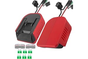 URUN 2 Packungen Power Wheel Adapter für EINhell 18V Akku Power Wheels Akku Konverter mit Sicherungen & Drahtklemmen, 14AWG Draht, Stromanschluss für DIY Rc Auto Spielzeug, Robotik und Rc Truck