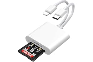 VONXITE SD-Kartenleser für iPhone iPad, USB C auf SD Micro SD Kartenleser Adapter, iPhone SD-Kartenleser, SD Kartenleser Fotografie Speicherkartenadapter SD Karten adapter für iPhone/iPad/Android Handy/Kamera