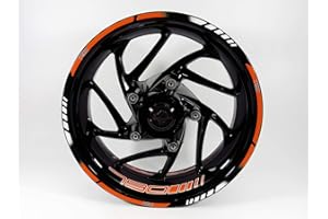 BIKE-label Set di adesivi per cerchioni, colore arancione, compatibile con KTM 790 Duke X710039VA