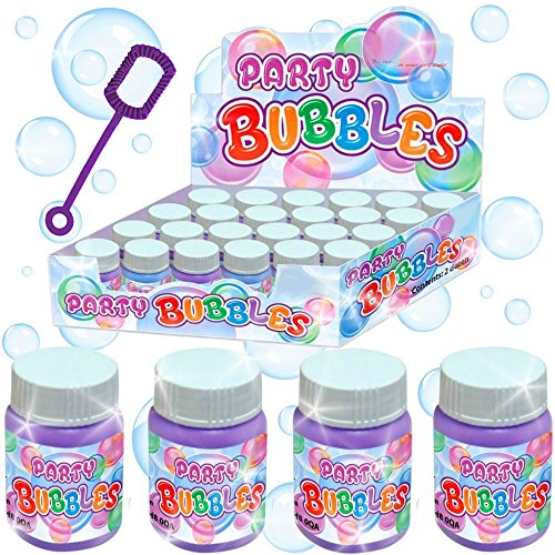 German Trendseller® - 12 x Seifenblasen im Fläschchen ┃ Party Seifenblasen für Kinder ┃ Mitgebsel ┃ Kindergeburtstag ┃ 12 Stück