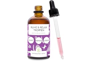 Wolfsbacher Calmant Naturel pour Chiens | Rapide et fiable | Hautement dosé en L-tryptophane (2.000mg) pour Le Calme et la détente | Gouttes Anti-Stress pour Chiens