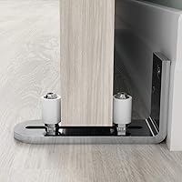 GIFSIN Schiebetür Bodenführung Verstellbar Wandhalterung Rollenführung Kugellager für Die Wandmontage Silber