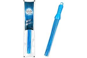 Presto Plastic Kharata Broom, Hard Bristle Broom, Hard Floor Cleaner Pack of 1, Blue