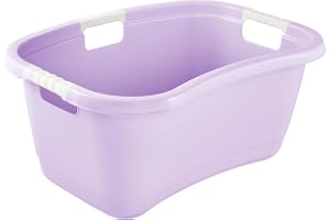 keeeper Janne Ergonomiskt Tvättkar, 50 L, Halkfria Mjuka Handtag, Violett (Mjuk