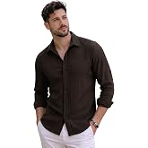 DEELMO Men's Regular Fit Solid Soft Touch Textured Shirt || Casual, Formal and Bussiness Wear || (Available in Plus Size)