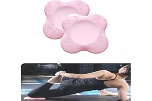 mymai Yoga Kniekissen - 2 PCS Rutschfestes Kniepolster für Yoga und Pilates, Unterstützung für Gelenke, Komfortables Kniekissen für Fitness und Dehnübungen