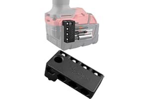 BPOPO Magnetic 1/4-Inch Hex Bits Holders Fit for Milwaukee 18V Impacts Drivers,DIY Magnet Drill Bit Tool Holster Pick Up Sleeve Organizer, Hex Screw Bit Storage on side of Power Drill