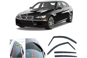 AC WOW 4 deflectores de viento para BMW Serie 3 E90 Sedán de 4 puertas 2004 2005 2006 2007 2008 2009 2010 2011 2012 2013