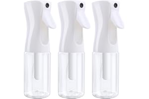 RISVOWO 3 Pack Water Spray Bottle, 200ml Zerstäuber Sprühflasche, Nachfüllbar Sprühflaschen, Transparent Spray Bottle, Professional Wassersprühflaschen für Skin Care, Cleaning, Garten, Haare
