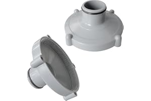 YJSDDNTY Adaptador de aspiradora de piscina para manguera de aspiración, 2 unidades. El adaptador gris limpieza rápida de la piscina (diámetro de 80 mm a 32 mm de diámetro), ideal para diferentes necesidades