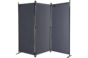 QUICK STAR Skärmvägg 3-delad 170 x 165 cm Grå | Trädgård Utomhus Väderbeständig