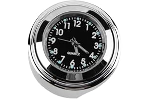 PINICECORE Montre pour Moto, Étanche, 22/25 mm, Noir