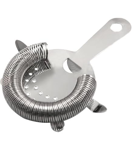 DHER Filtre à Cocktail En Acier Inoxydable Avec Ressort - Tamis à Glaçons Pour Shaker Professionnel