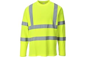 Portwest Warnschutz Langarm T-Shirt, Größe: XXL, Farbe: Gelb, S278YERXXL