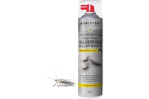 Karlsten Hyper Power Silverfish Killer Spray – 600ml | 5 Metre Long-Range Nozzle for Precision Application | Fast-Acting, Long-Lasting Silverfish Spray | Indoor Home Pest Control