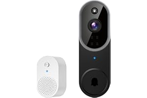 Aiwit 1080p Wireless Video Doorbell Camera, Smart AI Human Detection, Live View, Included Chime Ringer, 2-Way Audio, Night Vision, Cloud Storage, 2.4G WiFi, Indoor/Outdoor Surveillance Cam