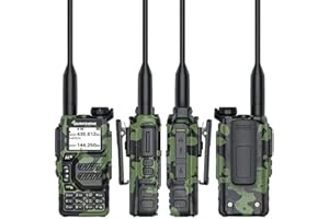 PQIQP Quansheng Camouflage UV-K5 VHF UHF Dual-Band Ham 5W Portable Two-way Radio Walkie Talki FM NOAA UV-K5