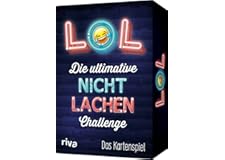 LOL – Die ultimative Nicht-lachen-Challenge: Das Kartenspiel. Mit den besten Witzen, Flachwitzen, Scherzfragen. Partyspiel fü