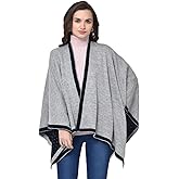 BHARATASYA Reversible Soft Woolen Stole/Shawl/Poncho/Shrug for Women