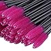 eBoot 100 Pack Pink Disposable Eyelash Eye Lash Makeup Brush Mascara Wands
