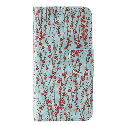 Nancen Samsung Galaxy S6 Edge Plus / G9280 (5,7 Zoll) Handy Lederhülle, Flip Case Wallet Cover with Stand Function, Folio Bookstyle Handytasche Soft Silikon Bunte Muster Tasche PU Leder Slim Shell Handyhülle.